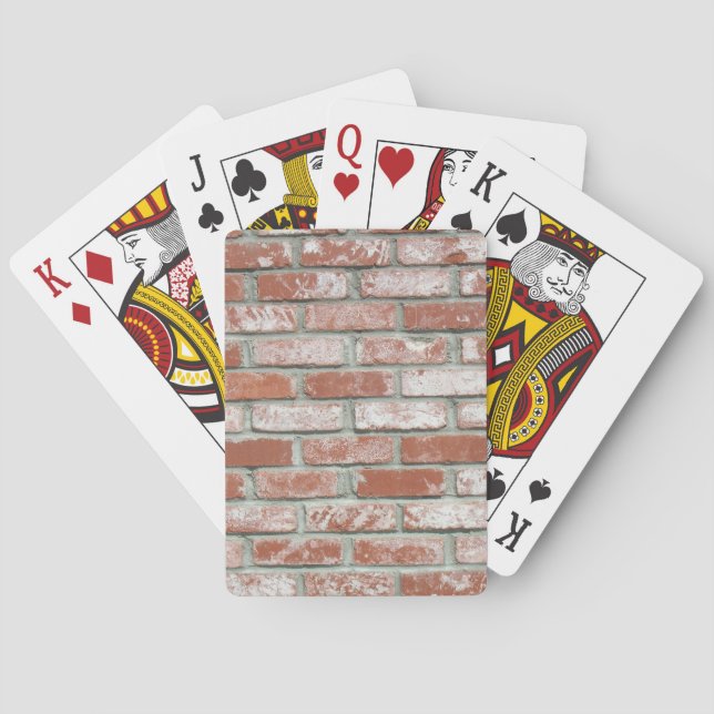 Karten spielen - Ziegelwand Spielkarten (Rückseite)