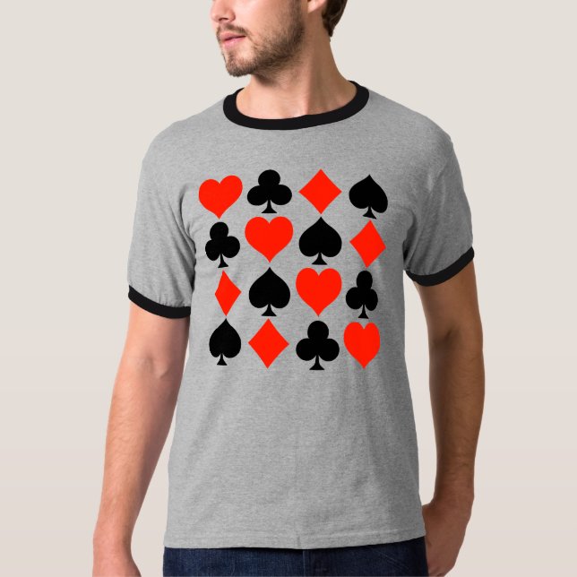 Karten-Symbole klassisch T-Shirt (Vorderseite)