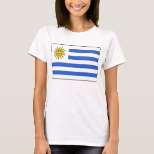 Karten-T - Shirt Uruguay-Flaggen-x