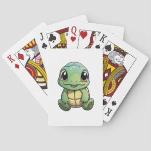 Karten-Turtle-Illustration Spielkarten