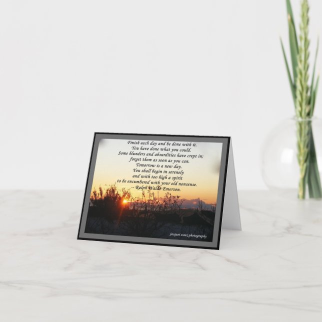 KARTEN u. NOTELETS - Zitat R W Emerson (Vorderseite)