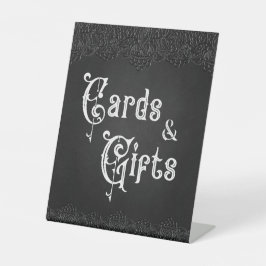 Karten und Geschenke Black Lace Gothic Wedding Sockelschild