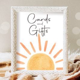 Karten und Geschenke Boho Little Sunshine Party Poster
