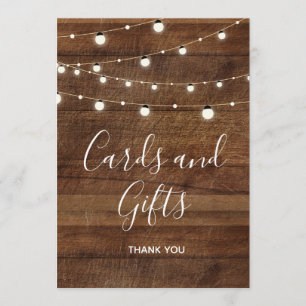 Karten und Geschenke, die Bar-Zeichen Wedding sind