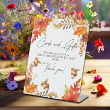 Karten und Geschenke Fall Boho BläserBaby-Dusche