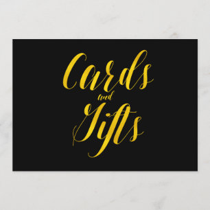 "Karten und Geschenke" Faux-Goldfolie Chic Hochzei Einladung