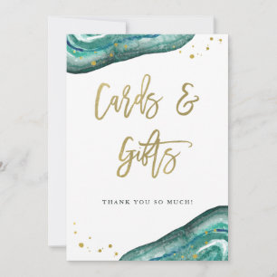 Karten und Geschenke für Hochzeiten   Aquamarine G