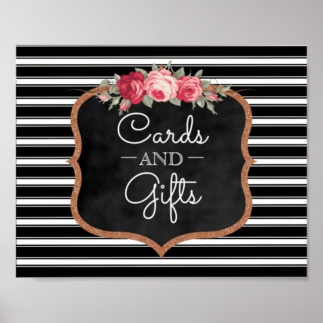 Karten und Geschenke für Hochzeiten | ROSE Poster (Vorne)