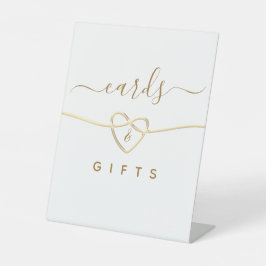 Karten und Geschenke für Hochzeitstabletten Sockelschild