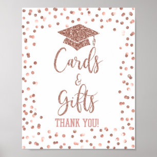 Karten und Geschenke Graduation Party Rose signier Poster