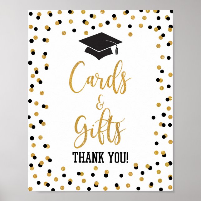 Karten und Geschenke Graduierungsparty signieren S Poster (Vorne)