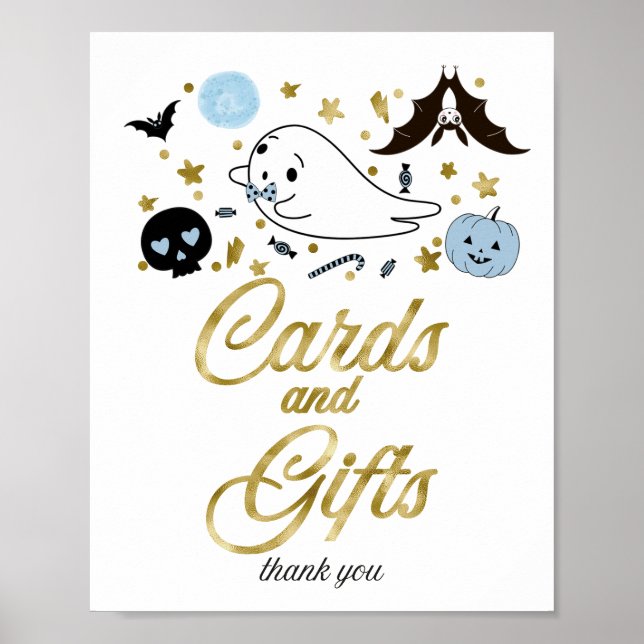 Karten und Geschenke Halloween Boy Showmarke Schil Poster (Vorne)