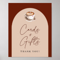Karten und Geschenke Kaffee Brautparty