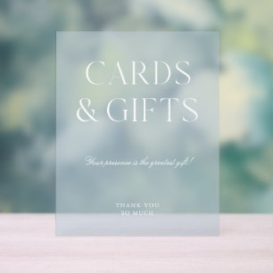 Karten und Geschenke Light Blue Wedding Acrylschild