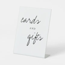 Karten und Geschenke Moderne einfache Hochzeitstis