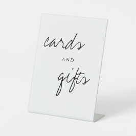 Karten und Geschenke Moderne einfache Hochzeitstis Sockelschild