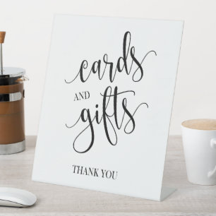 Karten- und Geschenke-Podium Hochzeitsschild Sockelschild