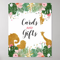 Karten und Geschenke Sign Zoo Jungle Gift Tischdek
