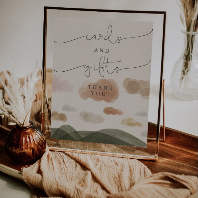 Karten und Geschenke signieren Boho Woodland Babyd Poster (Von Creator hochgeladen)