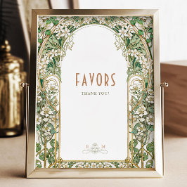 Karten und Geschenke Signieren Vintages Jugendstil Poster