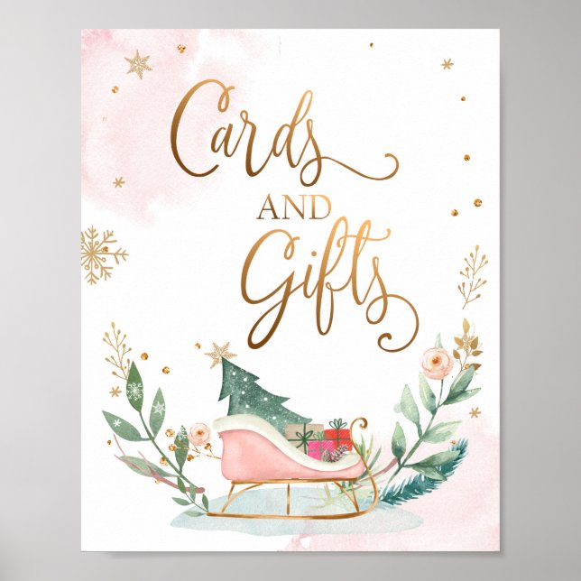 Karten und Geschenke Sleight Winter Girl Poster (Vorne)