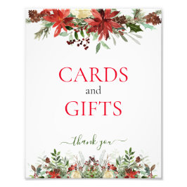 Karten und Geschenke Weihnachtsunterschrift Fotodruck