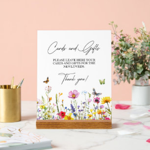 Karten und Geschenke Wildblumen Schmetterlinge Hoc Acrylschild