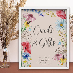Karten und Geschenke Wildflower Charm Brautparty Poster