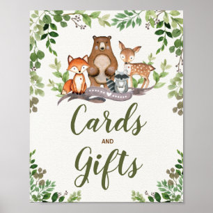 Karten und Geschenke Woodland Forest Baby Showroom Poster