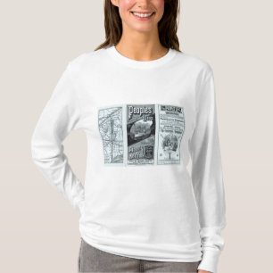 Karten-Völker-Linie der Dampfer T-Shirt