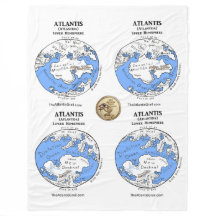 Karten von Atlantis - Fleece Blanket