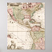 Karten von Nord- und Südamerika (1680-1742)