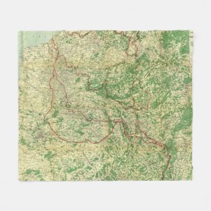 Karten-Western-Front Fleecedecke