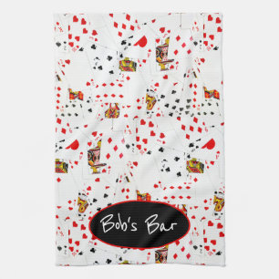 Kartenauflistung mit Namen Geschirrtuch