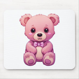 Kartenbär-Illustration Mousepad