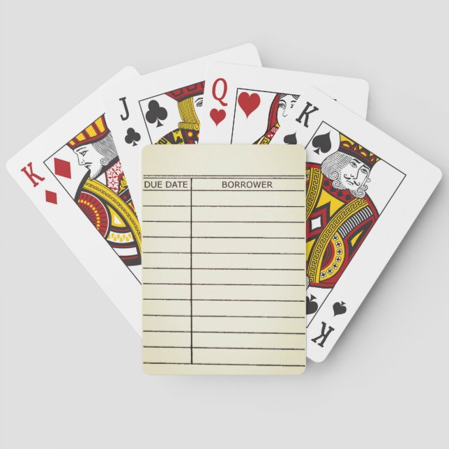 Kartenbibliothek, die Karten abspielt Spielkarten (Rückseite)