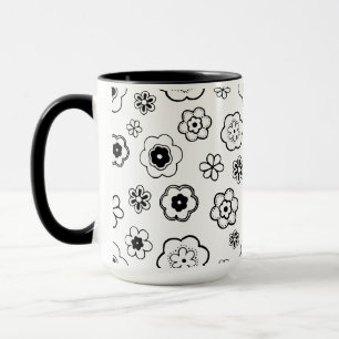 Kartenblumen-Kaffeetasse Tasse
