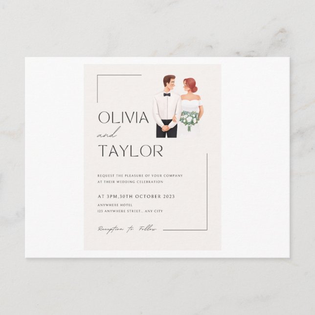 Kartenbreitung Ewige Liebe Herzlichen Glückwunsch  Postkarte (Vorderseite)