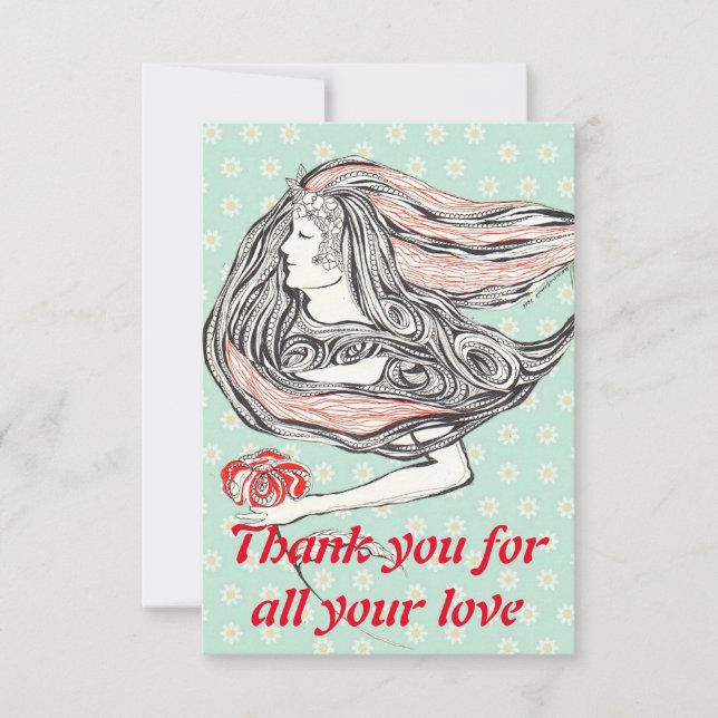 Kartendanke RSVP Karte (Vorderseite)