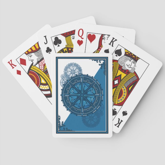 Kartendeck für benutzerdefinierte Blue Gears (Rückseite)