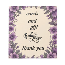 Kartendusche Notizblock