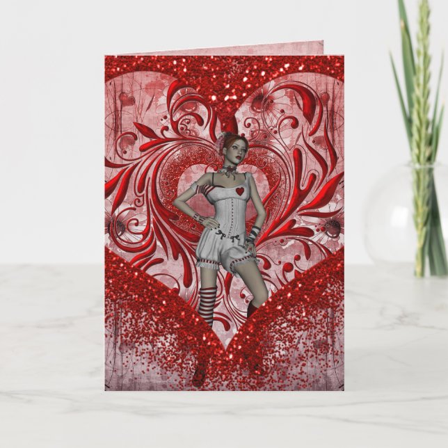 Kartengotische Valentinkarte Feiertagskarte (Vorderseite)