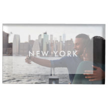 Kartenhalter für das Hochzeitreisedatum Foto