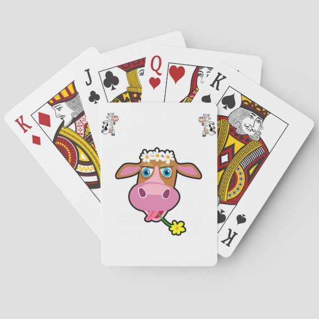 Kartenhalterung der Kuh Spielkarten (Rückseite)