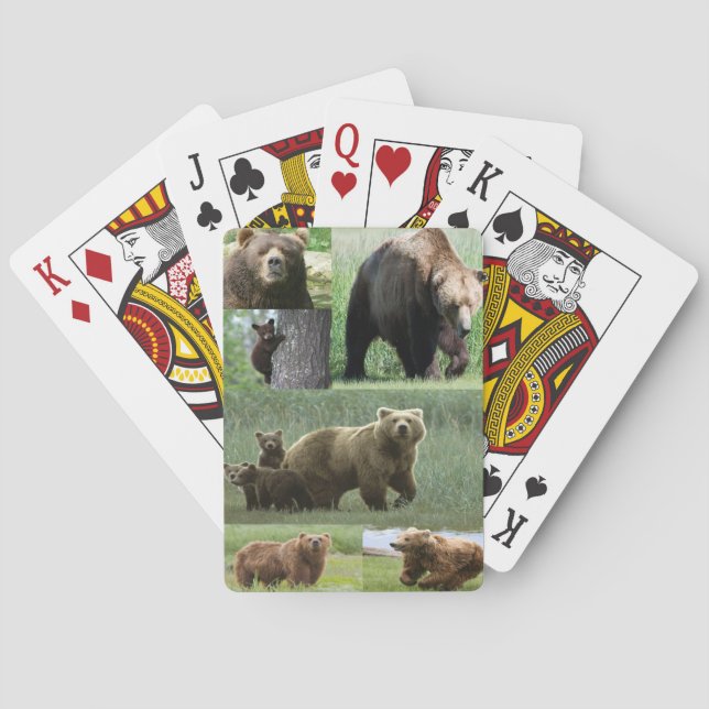 Kartenhalterung für Bären Spielkarten (Rückseite)