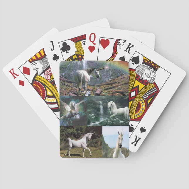 Kartenhalterung für Einhorn Spielkarten (Rückseite)
