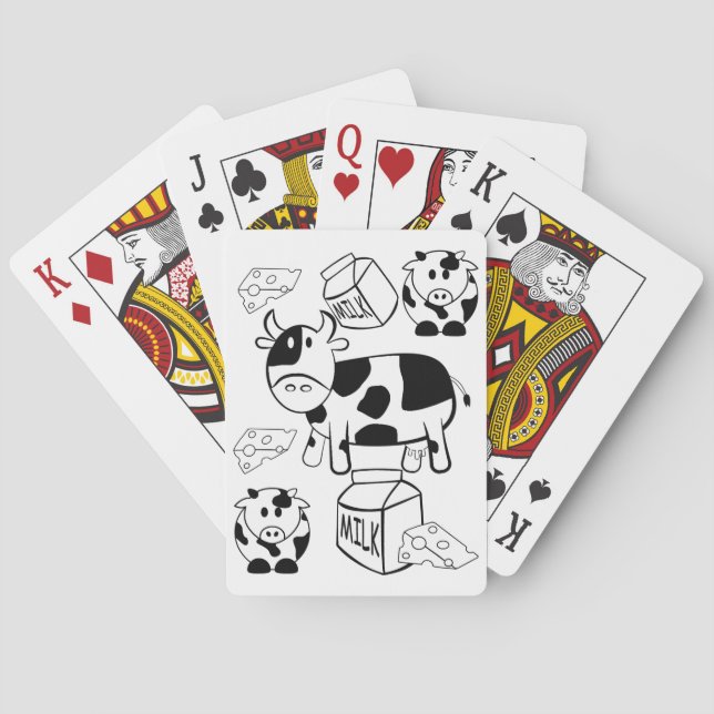 Kartenhalterung für Kuhfarben Spielkarten (Rückseite)