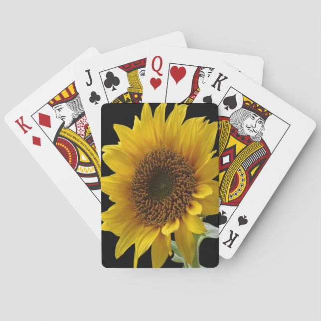Kartenhalterung für Sonnenblumen Spielkarten (Rückseite)