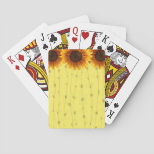 Kartenhalterung für Sonnenblumen Spielkarten