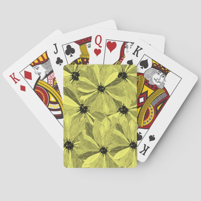 Kartenhalterung für Sonnenblumen Spielkarten (Rückseite)